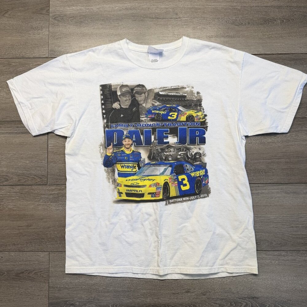 Daytona 2010 Dale Earnhardt Jr  Chase T-shirt Size XL Nascar Double Sided